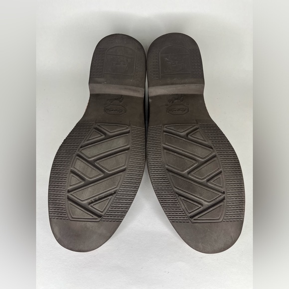 H.S. Trask Bozeman Tassel Moc-Toe Dress Loafer Two Tone Leather Mens Size 12M - Picture 13 of 15